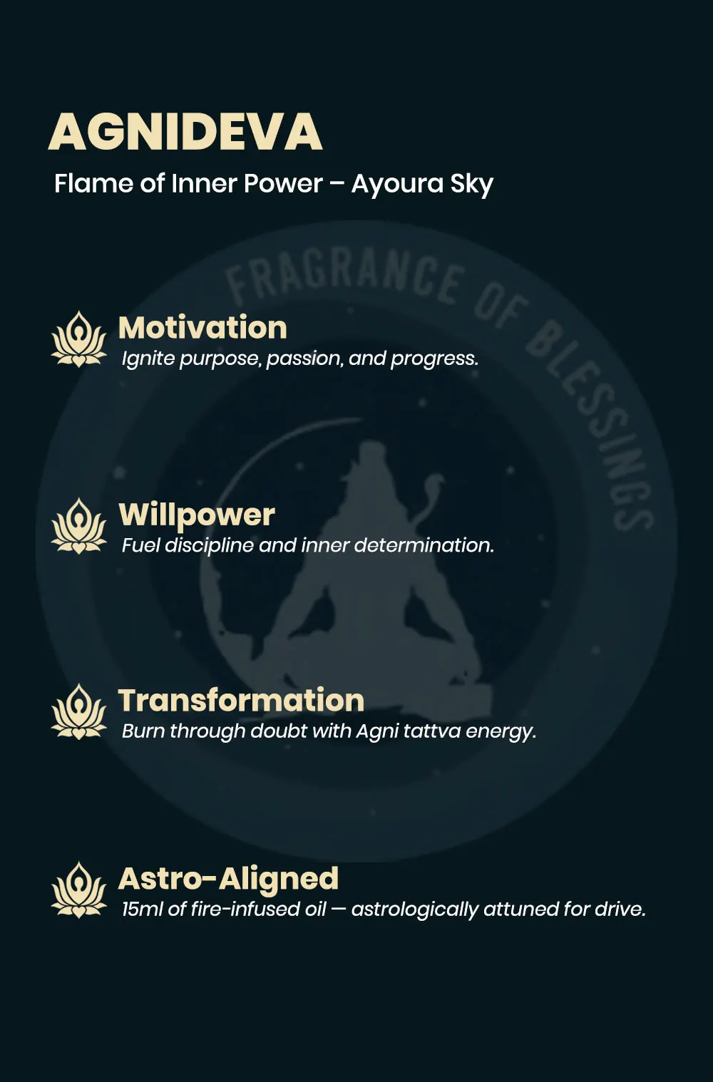 Agnideva – Astro Aligned Oil for Motivation, Willpower & Transformation