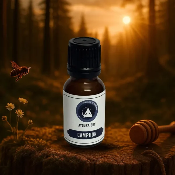 Camphor Essential Oil – Pure Camphor Oil in Glass Bottle