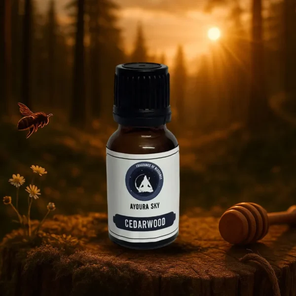 Ayoura Sky Cedarwood Essential Oil – Pure Oil in Glass Bottle