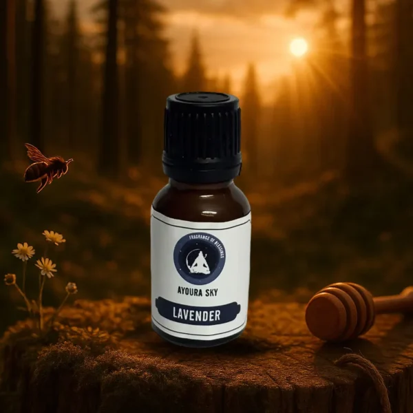 Lavender Essential Oil Bottle for Relaxation & Sleep Support